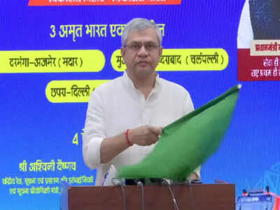 Union railways minister ashwini vaishnaw flags off three amrit bharat express trains for bihar via video conferencing.jpg