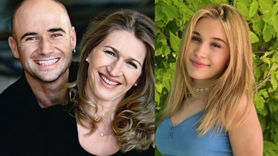 Andre agassi and steffi grafs daughter jaz elle melts hearts with her one word reaction to fathers iconic tennis fashion.jpg