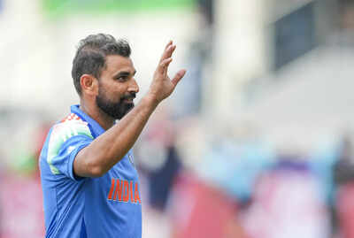Dubai india39s mohammed shami celebrates after taking a five wicket haul during .jpg