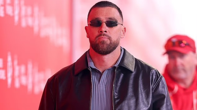 Travis kelce stuns arrowhead in black leather before raiders game with taylor swift attention growing.jpg