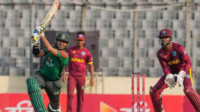 2nd ODI: After 50 overs of spin bowling and thrilling super over, West Indies beat Bangladesh to level series | Cricket News West indies vs bangladesh.jpg