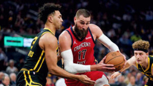 New orleans pelicans valanciunas vs the golden state warriors.jpg