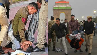 Three to four policemen suffered irritation from the spray and were taken to hospital.jpg