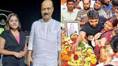 Residents of riveria building in kalwa39s parsik nagar where pinky lived with her husband were gripped by grief after her body was brought briefly before being taken for the final rites p.jpg