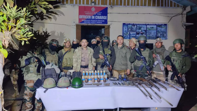 Security forces recover arms neutralise ieds and arrest extortionists ahead of republic day.jpg