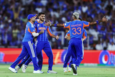 Ahmedabad mar 08 ani india39s axar patel and teammates celebrate the wicket o.jpg