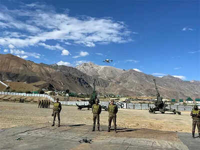 Kargil vijay diwas indian army demonstrates surveillance drones combat vehicles.jpg