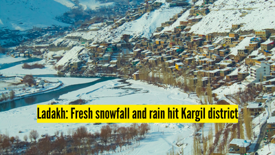 Ladakh fresh snowfall and rain hit kargil district.jpg