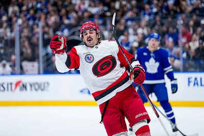 Nhl seth jarvis of the carolina hurricanes celebrates after scoring a goal against the toronto maple leafs.jpg
