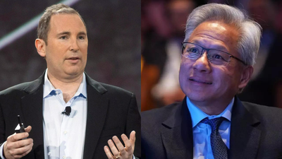 Amazon ceo andy jassy39s annual letter to shareholders has a 39message39 for nvidia ceo jensen huang and it is not a happy one.jpg
