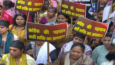 Bjp holds protest against opposition after women39s reservation bill collapse.jpg