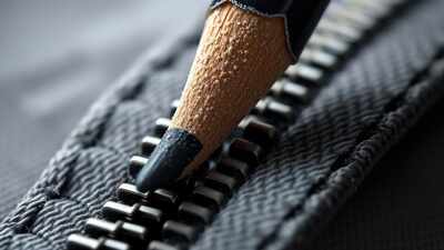 Graphite glides on zipper.jpg