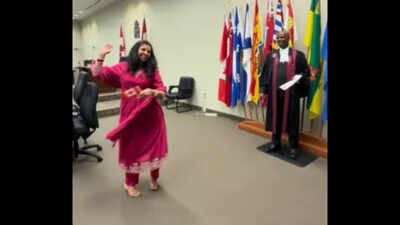 Indian woman draws flak for doing garba at canada citizenship ceremony after her video goes viral.jpg