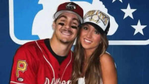 Konnor griffins 140 million mlb debut turns emotional as wife and mom react wildly to rbi double.jpg