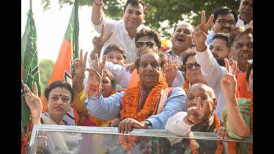 13 may bjp mayoral candidate shyam lal bansal wins the municipal corporation election at panchkula 2jpg.jpg