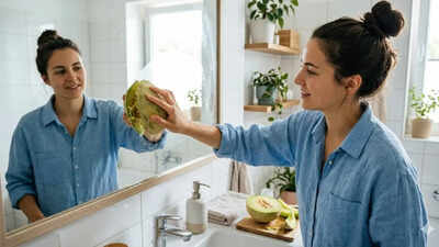 6 clever hacks to use muskmelon peel for cleaning around the home.jpg