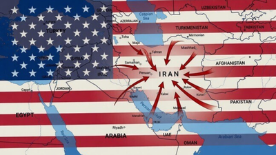 Trumps cryptic gulf map with red arrows at iran sparks fresh war fears.jpg