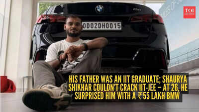 His father was an iit graduate shaurya shikhar couldn39t crack iit jee at 26 he surprised him with a 55 lakh bmw.jpg