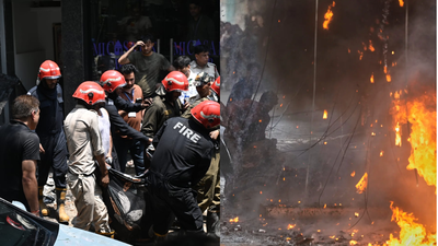 Local residents also joined rescue efforts arranging mattresses on the road for people trapped on the upper floors.jpg